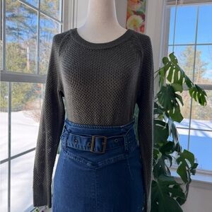 Cozy Olive Green Lightweight Sweater from LOFT